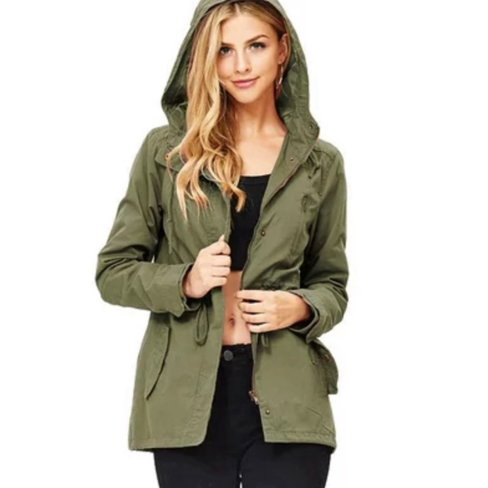 Ambiance Army Green Utility Jacket